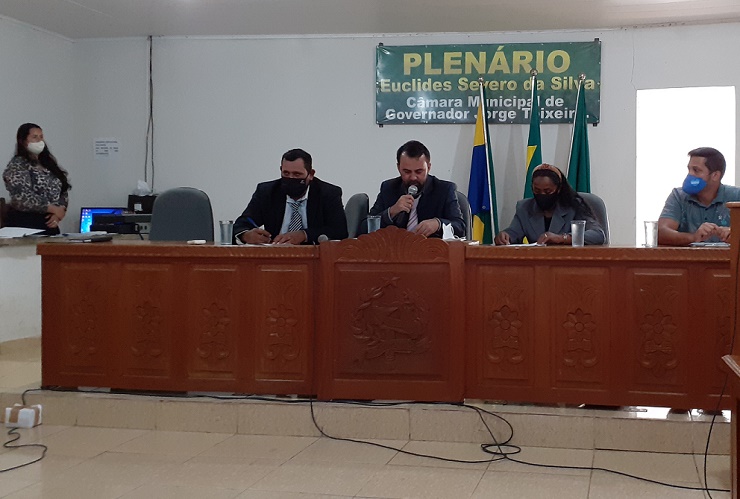  GOV. JORGE TEIXEIRA – SESSÃO NA CÂMARA MUNICIPAL ABRE O ANO LEGISLATIVO DE 2021