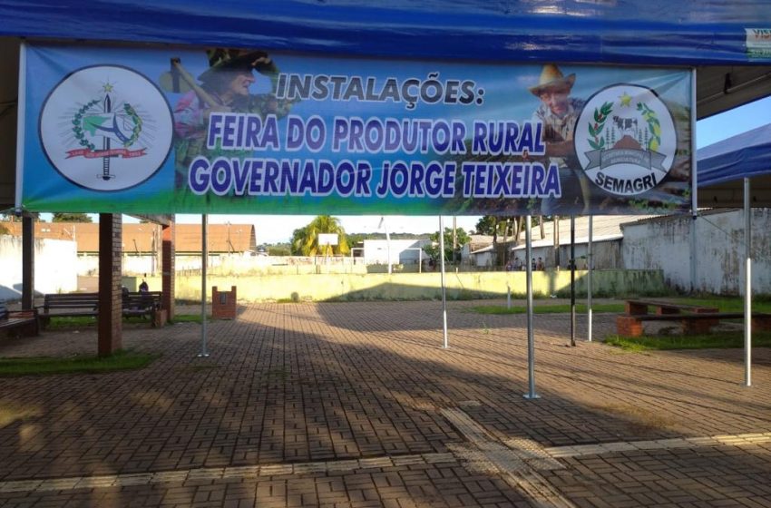  GOV. JORGE TEIXEIRA – SECRETARIA DE AGRICULTURA PROJETA REABERTURA DA FEIRA DO PRODUTOR RURAL NO MUNICÍPIO.