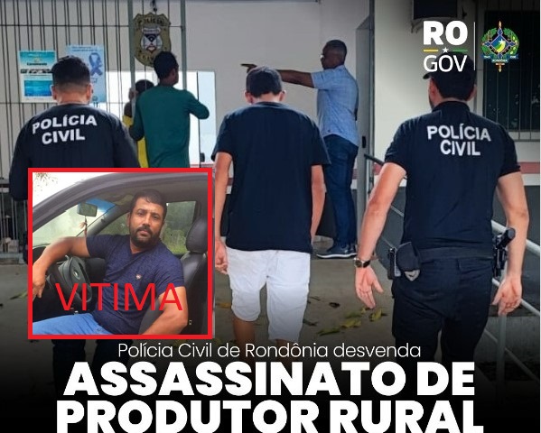 Homicídio de Nova União (RO) esclarecido: Neto de prefeito pagou R$ 1 mil para matar morador de Urupá (RO), diz polícia