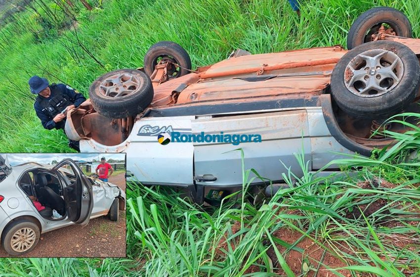  Dois homens morrem em duplo capotamento na BR-364